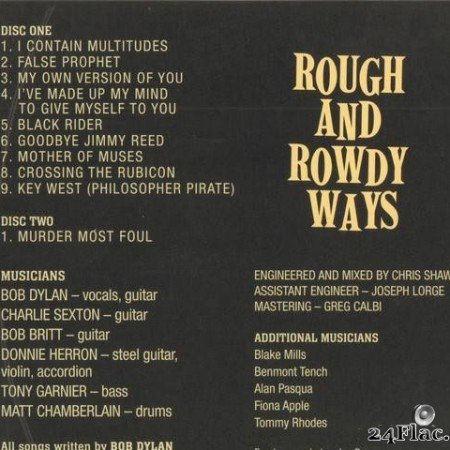Bob Dylan - Rough and Rowdy Ways (2020) [FLAC (tracks + .cue)]