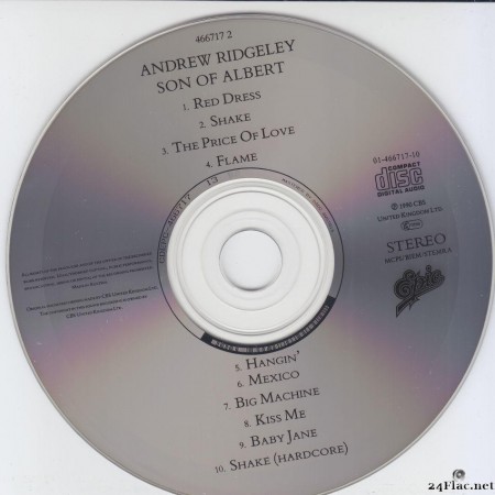 Andrew Ridgeley - Son Of Albert (1990) [FLAC (image + .cue)]