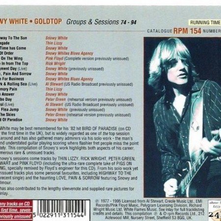 Snowy White & VA - Goldtop - Groups & Sessions '74-'94 (1995) [FLAC (tracks + .cue)]