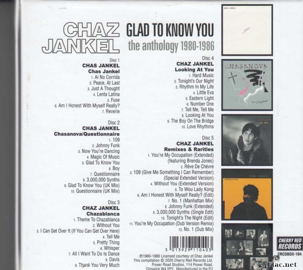 Chaz Jankel - Glad To Know You (The Anthology 1980-1986) (Box Set) (2020) [FLAC (tracks + .cue)]