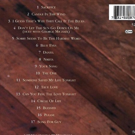 Elton John - Love Songs (1995) [FLAC (tracks + .cue)]