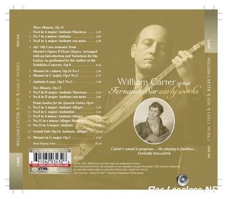 William Carter - Fernando Sor Early Works (2010) FLAC (tracks)