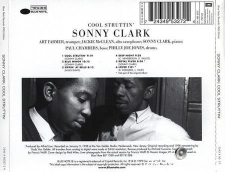 Sonny Clark - Cool Struttin (1958 / 1999) FLAC (tracks + .cue)