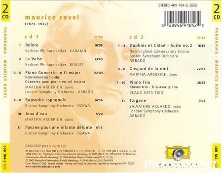 Maurice Ravel & VA - Panorama: Maurice Ravel (2000) FLAC (image + .cue)