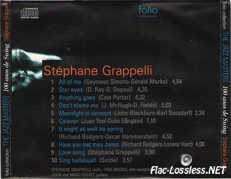 Stephane Grappelli - The Jazz Masters (100 Years of Swing) (1996) FLAC (image + .cue)