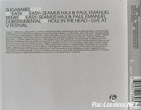 Sugababes - Easy (2006) FLAC (tracks + .cue)