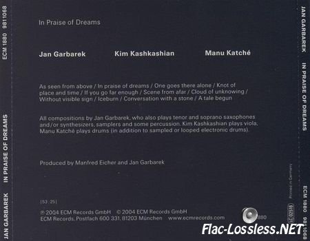Jan Garbarek - In Praise of Dreams (2004) FLAC (tracks + .cue)