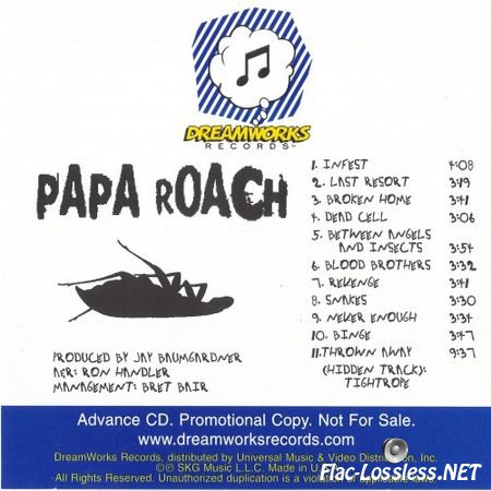 Papa Roach - Infest (Advance Promo) (2000) FLAC (tracks+.cue)
