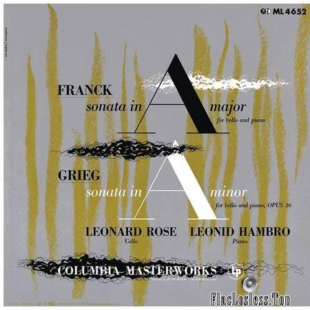 Leonard Rose - Franck: Cello Sonata in A Major, FWV 8 and Grieg: Cello Sonata in A Minor, Op. 35, (1953, 2018) (24bit Hi-Res) FLAC