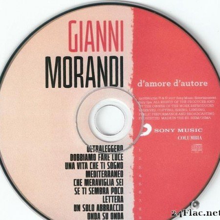 Gianni Morandi - D'amore D'autore (2017) [FLAC (tracks + .cue)]