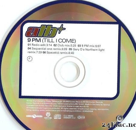 ATB - 9 PM (Till I Come) (1998) [FLAC (tracks + .cue)]