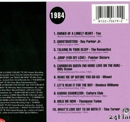 VA - Billboard Top Hits: 1984 (1992) [FLAC (tracks + .cue)]