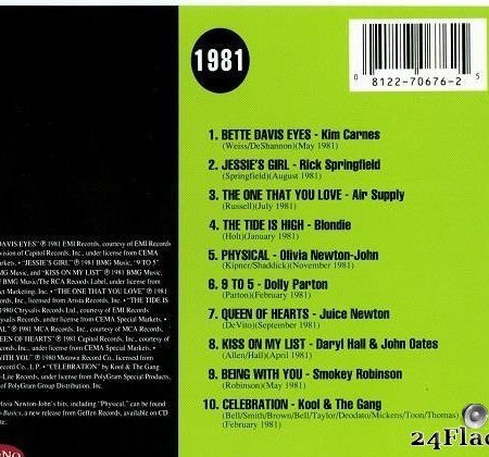 VA - Billboard Top Hits: 1981 (1992) [FLAC (tracks + .cue)]