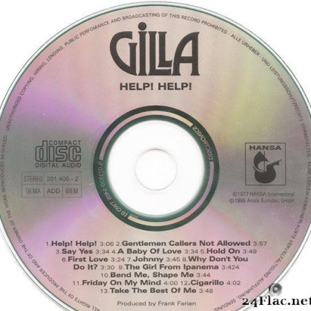 Gilla - Help! Help! (1977/1995) [FLAC (tracks + .cue)]