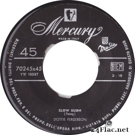 Dottie Fergerson (Dottie Ferguson) - You And Me And Love, Slow Burn (1957) FLAC 16/96 kHz Mono