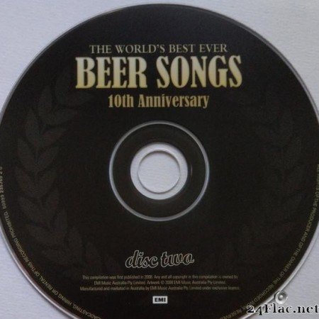 VA - The World's Best Ever Beer Song's 10th Anniversary (2008) [FLAC (tracks + .cue)]
