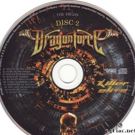 DragonForce - Killer Elite (The Hits - The Highs - The Vids) (2016) [FLAC (image + .cue)]