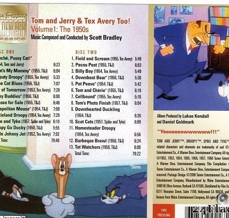 Scott Bradley - Tom And Jerry & Tex Avery Too! Vol. 1: The 1950s (2006) [FLAC (image + .cue)]