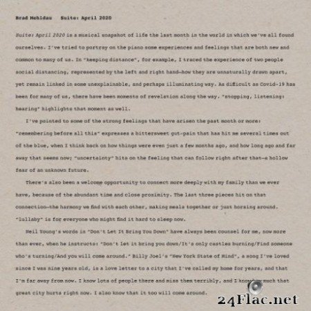 Brad Mehldau - Suite: April 2020 (2020) Hi-Res