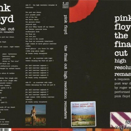 Pink Floyd - The Final Cut High Resolution Remasteres (2018) [FLAC (tracks + .cue)]