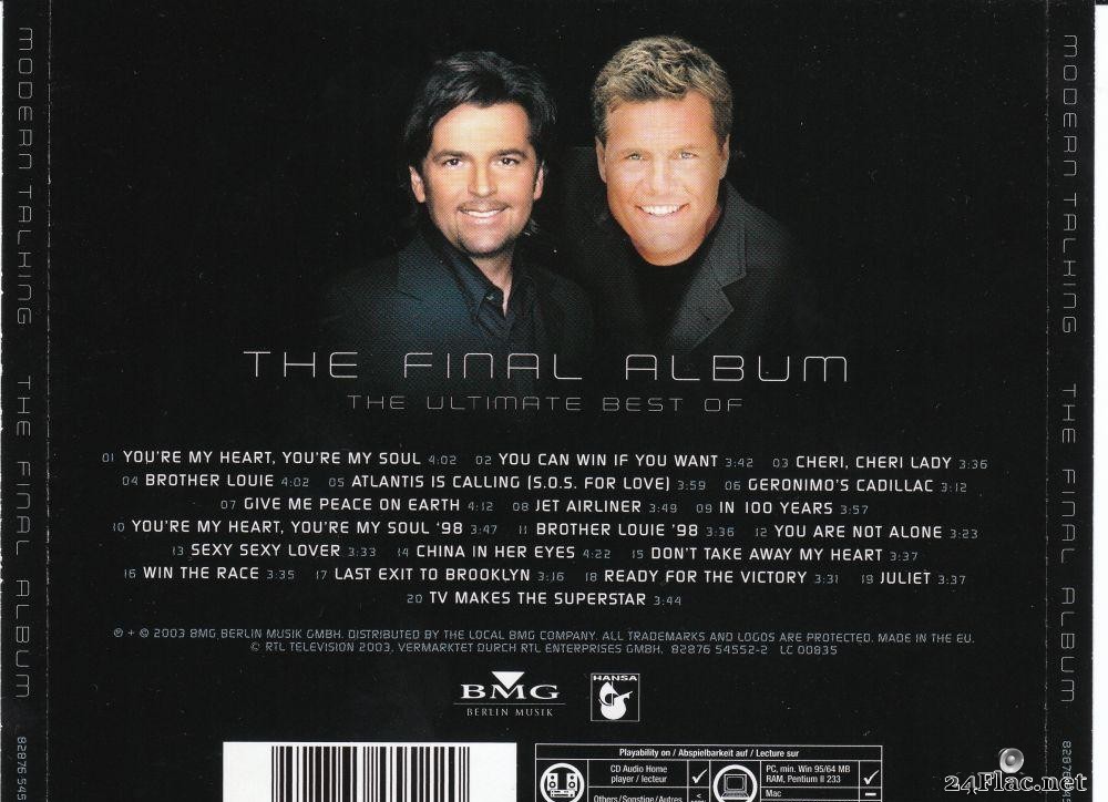 Modern Talking - The Final Album - The Ultimate Best Of (2003) FLAC ...