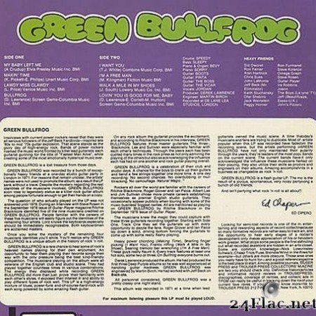 Green Bullfrog - Natural Magic (1971) [Vinyl] [FLAC (tracks)]