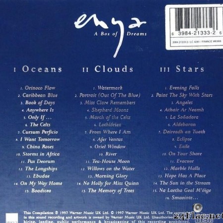 Enya - A Box Of Dreams (1997) [FLAC (tracks + .cue)]
