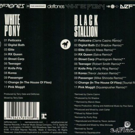 Deftones - White Pony (20th Anniversary Deluxe Edition) (2000/2020) [FLAC (tracks + .cue)]
