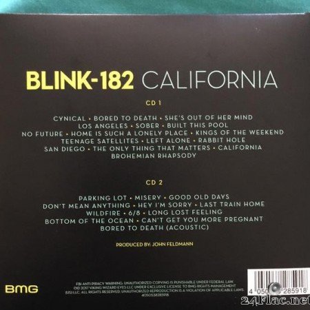 Blink-182 - California (Deluxe Edition) (2017) [FLAC (tracks + .cue)]