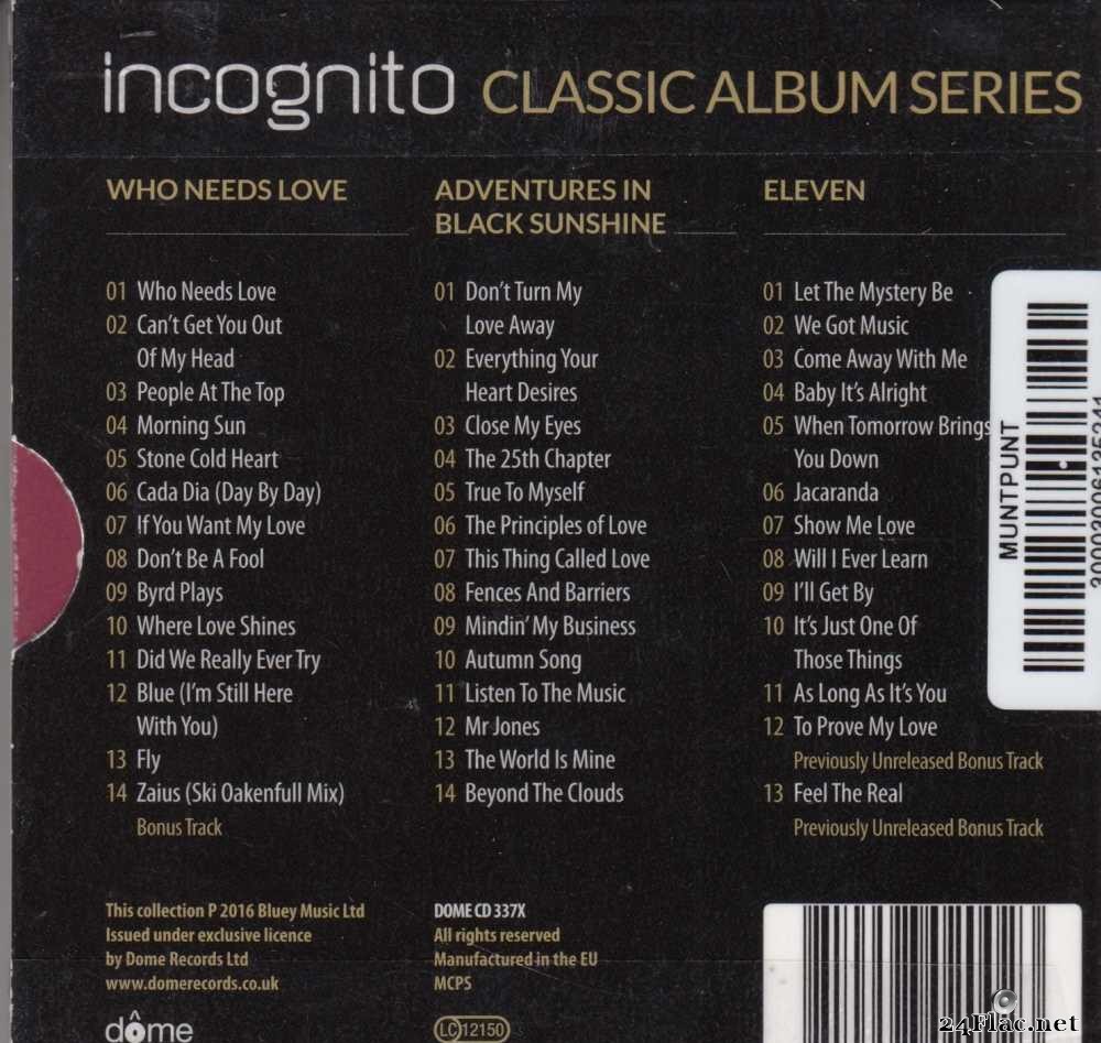 Incognito - Classic Album Series (With Bonus Tracks) (2016) [FLAC (tracks + .cue)]