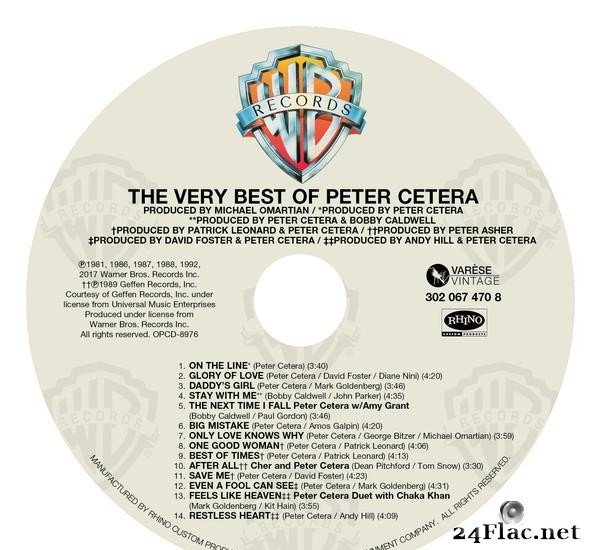 Peter Cetera - The Very Best Of Peter Cetera (2017) [FLAC (tracks + .cue)]