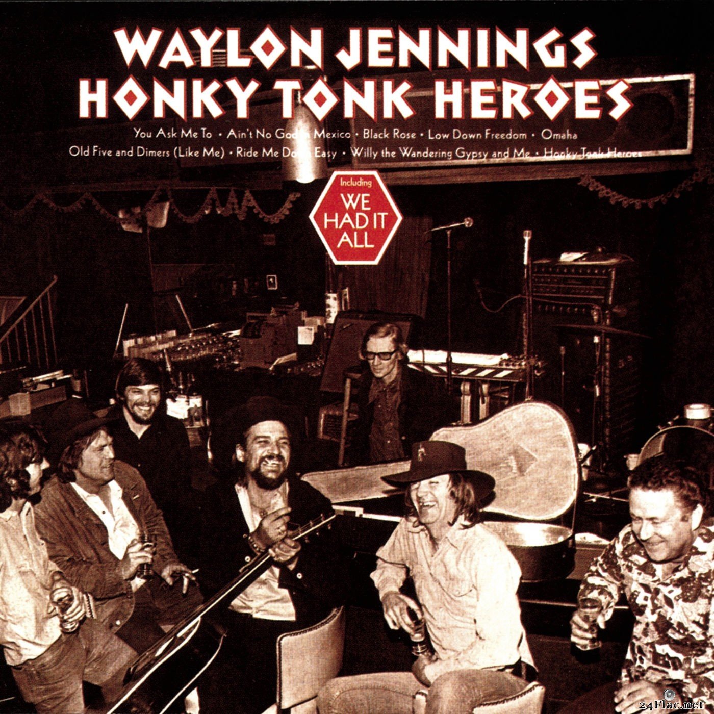 Waylon Jennings - Honky Tonk Heroes (2015) Hi-Res
