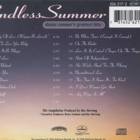 Donna Summer - Endless Summer (Donna Summer's Greatest Hits) (1994) [FLAC (tracks + .cue)]