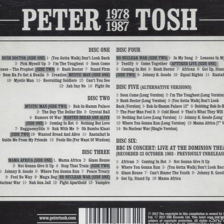 Peter Tosh - 1978-1987 (Box Set) (2012) [FLAC (tracks + .cue)]