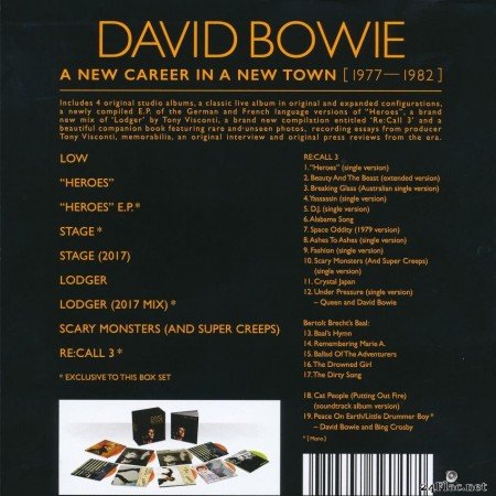 David Bowie - A New Career In A New Town (1977-1982) (Box Set) (2017) [FLAC (tracks + .cue)]
