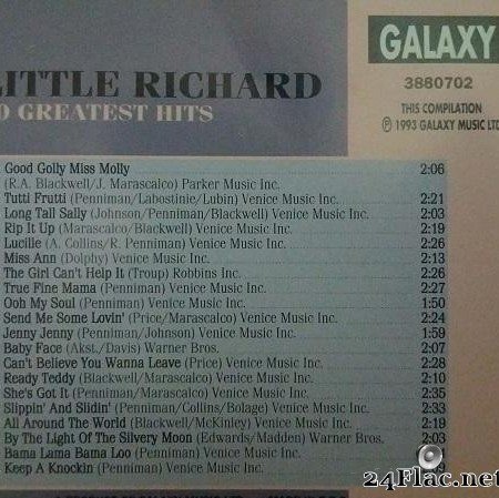 Little Richard - 20 Greatest Hits (1993) [FLAC (tracks + .cue)]