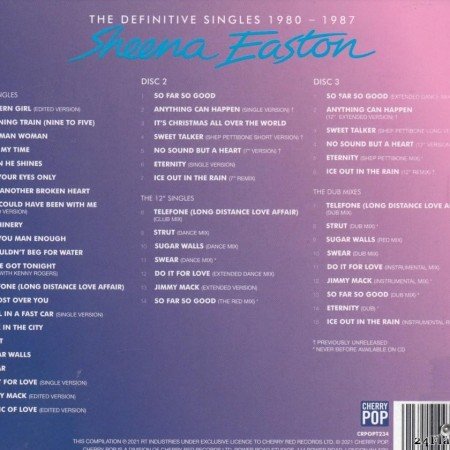 Sheena Easton - The Definitive Singles 1980 - 1987 (2021) [FLAC (tracks + .cue)]