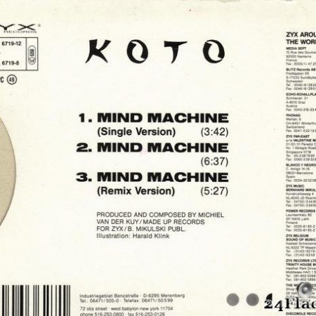 Koto - Mind Machine (Maxi Single) (1992) [FLAC (tracks + .cue)]