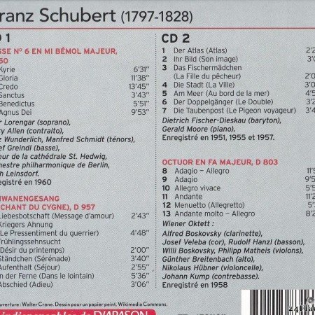 Franz Schubert - Messe nВ°6, Octuor, Le Chant du cygne (Schwanengesang) (VA) (2022) [FLAC (tracks + .cue)]