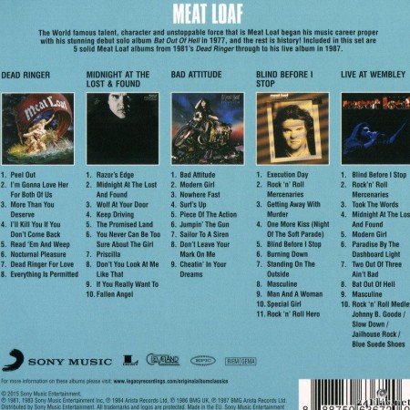 Meat Loaf - Original Album Classics (Box Set) (2015) [FLAC (tracks + .cue)]