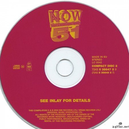 VA - Now That's What I Call Music! 51 (2002) [FLAC (tracks + .cue)]
