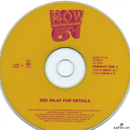 VA - Now That's What I Call Music! 51 (2002) [FLAC (tracks + .cue)]