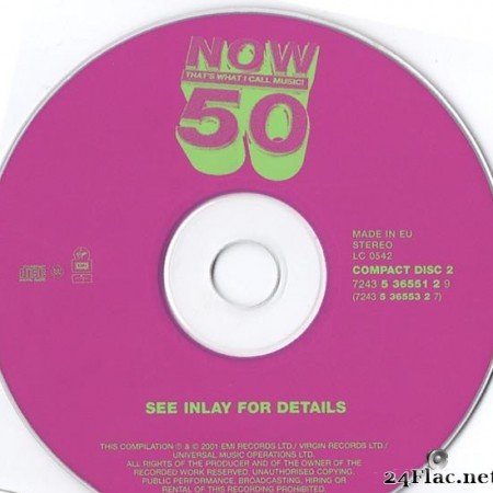 VA - Now That's What I Call Music! 50 (2001) [FLAC (tracks + .cue)]