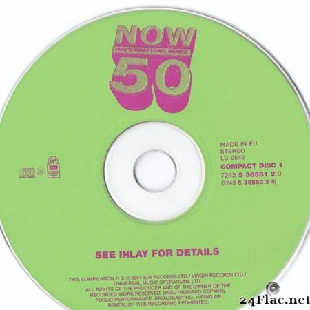 VA - Now That's What I Call Music! 50 (2001) [FLAC (tracks + .cue)]