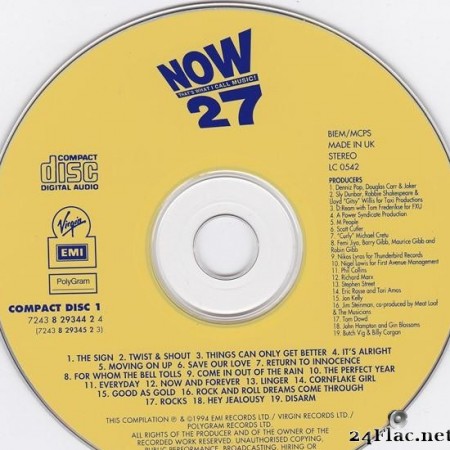 VA - Now That's What I Call Music 27 (1994) [FLAC (tracks + .cue)]