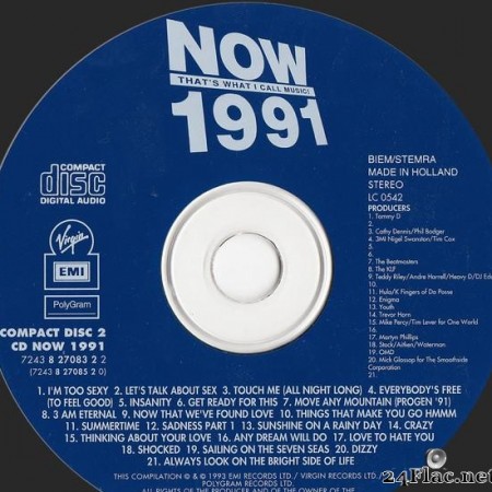 VA - Now That's What I Call Music! 1991 (1993) [FLAC (tracks + .cue)]