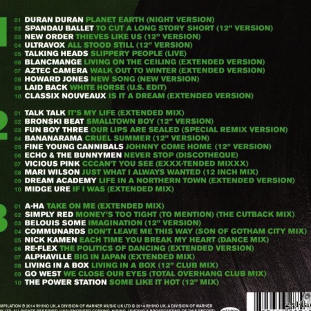 VA - 12 Inch Dance 80s Synthpop (2014) [FLAC (tracks + .cue)]